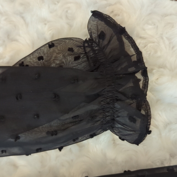 ENTRO • ANTHROPOLOGIE Sheer Mini Dress ~ NWT - Picture 9 of 11